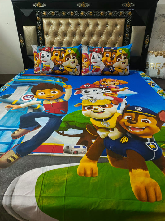 Paw Patrol Cotton Bedsheets