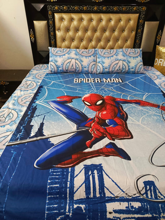 SpiderMan Double Bedsheet