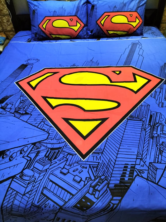 SuperMan 🦸‍♂️ Double Bedsheet