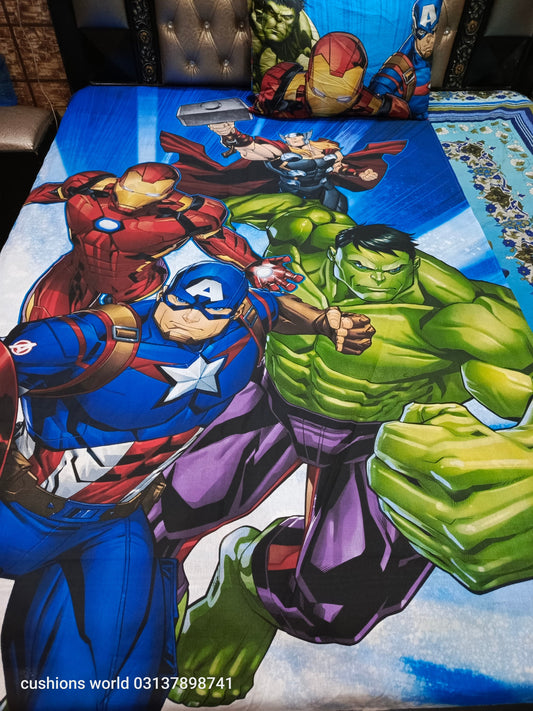 Avengers 2 Pure cotton Bedsheets