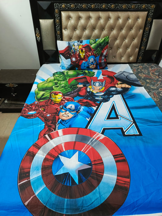 Avengers Team Cotton Bedsheets