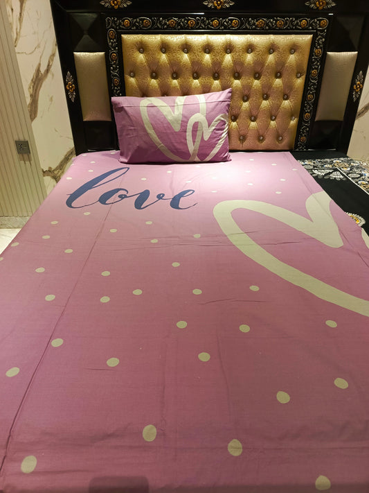 Love Hearts Cotton Bedsheets