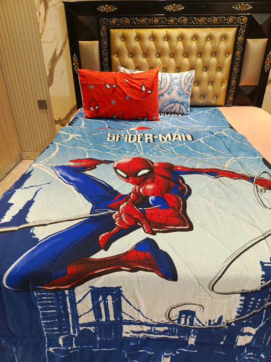 Spider-Man Cotton 4pc Summer Comforter Set
