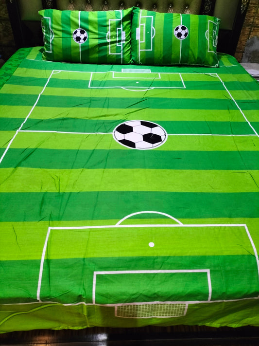 Football Grounds Double Bedsheet