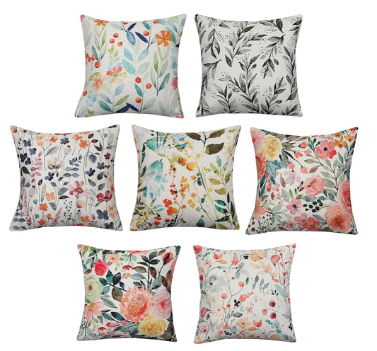 Pack Of 7 Khaddi Digital Printed Cushions Covers