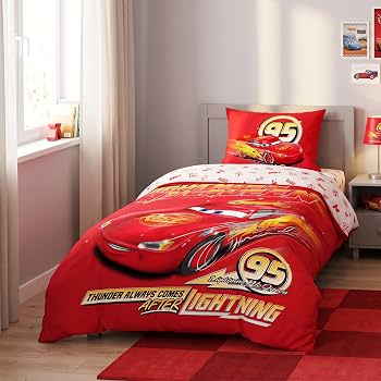 Lighting McQueen Cotton Single Bedsheets
