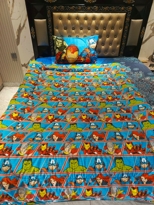 Avengers All over 3Pc Comforter Set