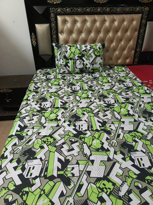 Mine Craft Cotton Bedsheets