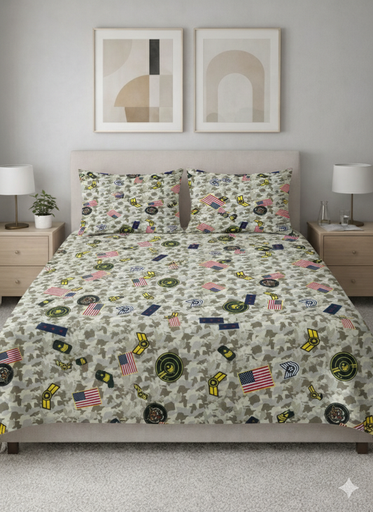 "Action & Adventure" Cotton Double (King) Bedsheets
