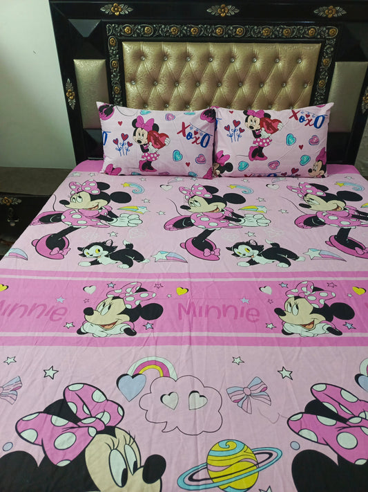 MiniMouse Double Bedsheet